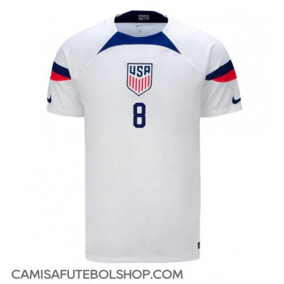 Camisa de time de futebol Estados Unidos Weston McKennie #8 Replicas 1º Equipamento Mundo 2022 Manga Curta